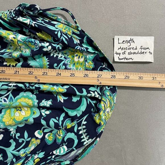 Lands End Size Small Ruched Swim Shirt Nylon Top Coastal Beach Scuba Active - Picture 10 of 10